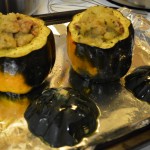 Roasted Acorn Squash with Apple and Pecan Stuffing