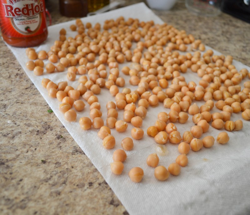 Buffalo Chickpea Salad with Ranch Dressing