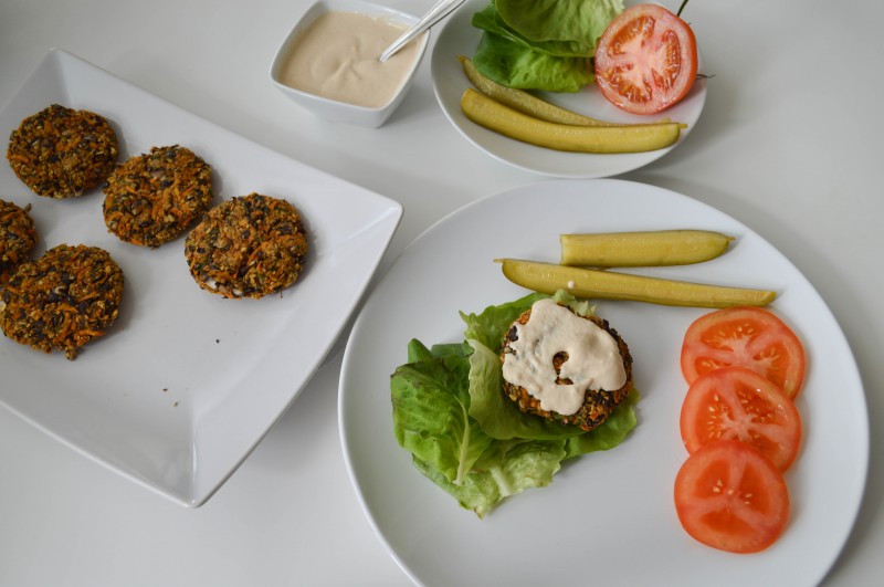 Smoky Black Bean Burgers {Vegan & Gluten Free} These black bean burgers are made with whole foods and simple to make for any level cook. Baked verses fried makes this burger a more healthful choice.