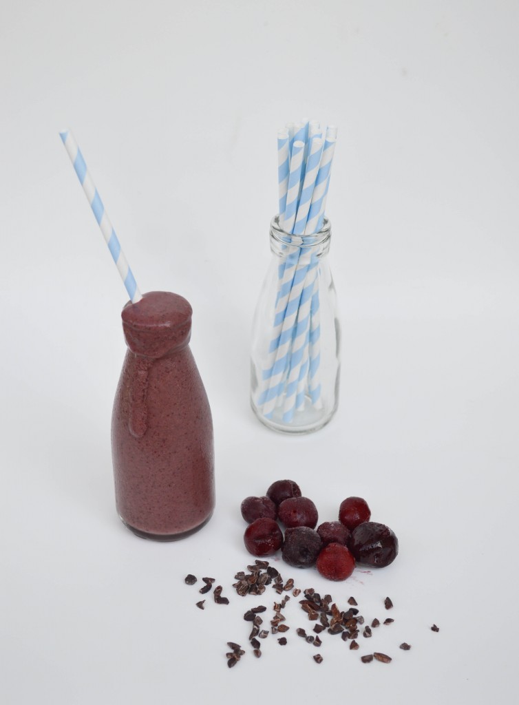 Sprouts & Chocolate: Raw Chocolate Cherry Milkshake. Take on the loved Chocolate Cherry Garcia Ice Cream but a million times better for you! A sweet treat with all the nutritional benefits of raw chocolate and antioxidant rich cherries. 