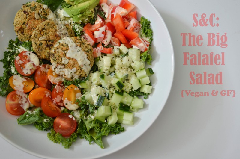 The Big Falafel Salad with Lemon-Tahini Dressing: light, fresh, gluten free and vegan. This bowl will have you not missing takeout!