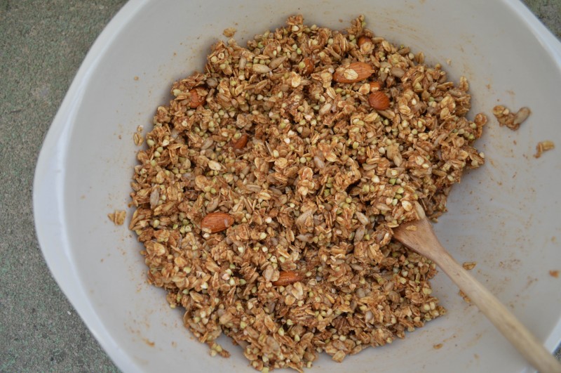 Everyone's favourite spice! Pumpkin Spice Buckwheat Granola is full of autumn flavours. Quick and easy to make!---Sprouts & Chocolate