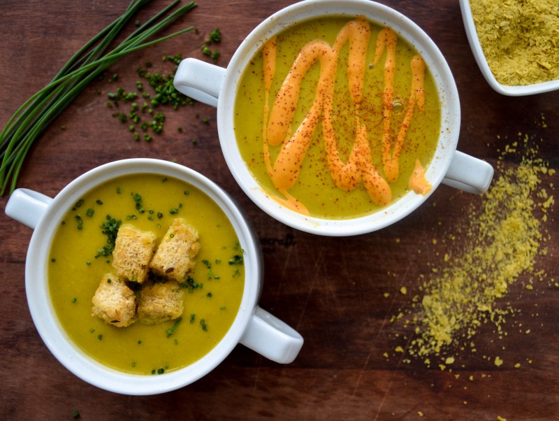 Pureed Broccoli and Cheezy Soup