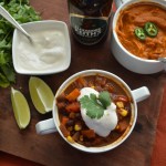 Vegan Beer & Chocolate Chili with Smoky Sofrito Sauce