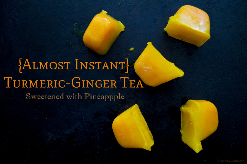 Sprouts & Chocolate: {Almost Instant} Turmeric-Ginger Tea. Vegan, anti-inflammatory and immune-boosting goodness!