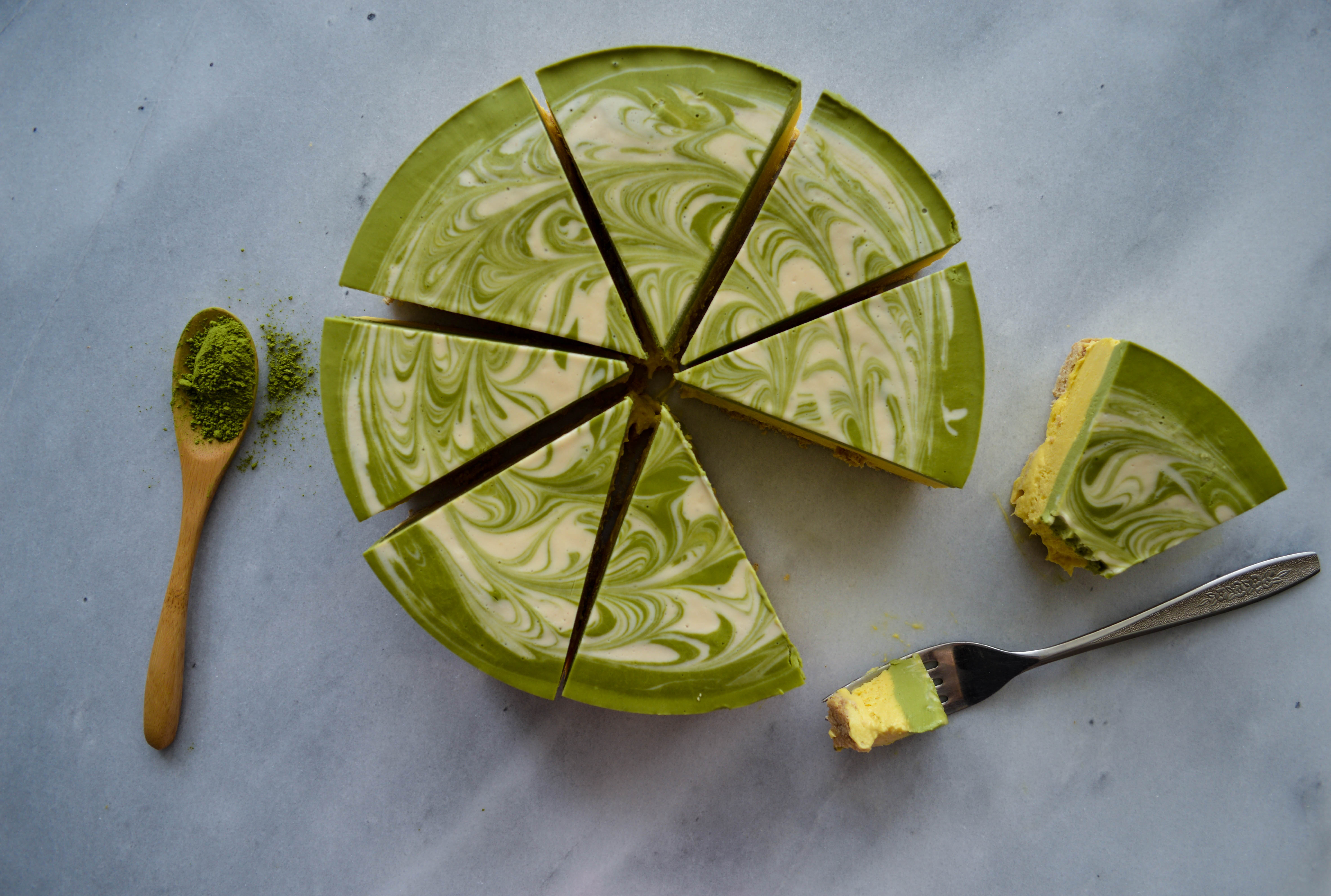 Matcha Mango Cheesecake 3 of 3