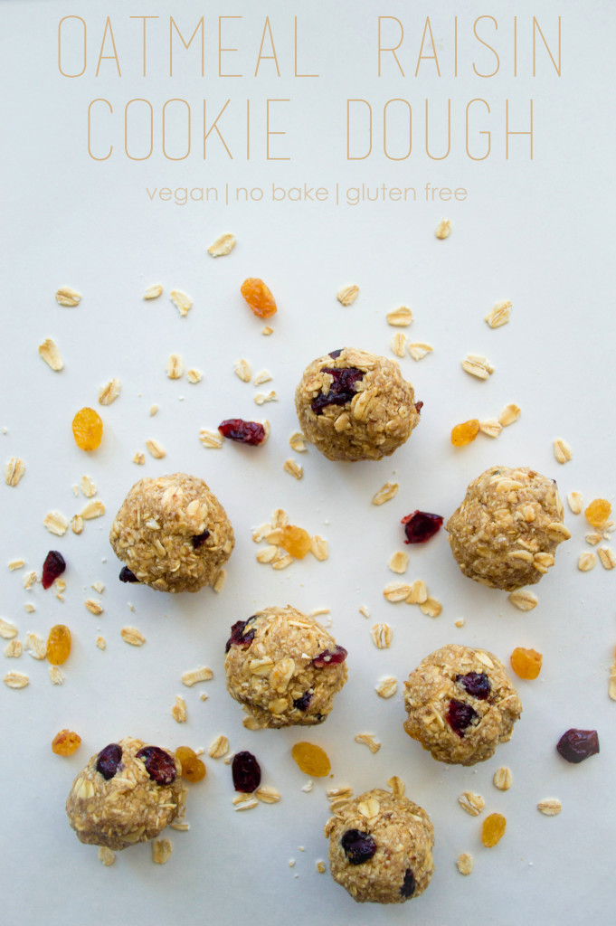 No Bake Oatmeal Raisin Cookie Dough Afterschool Snack Ideas #vegan #glutenfree (1 of 1)_fotor