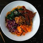 Day 14 Vegan MoFo: Cold Udon Noodle w/ Spicy Bibimbap Sauce