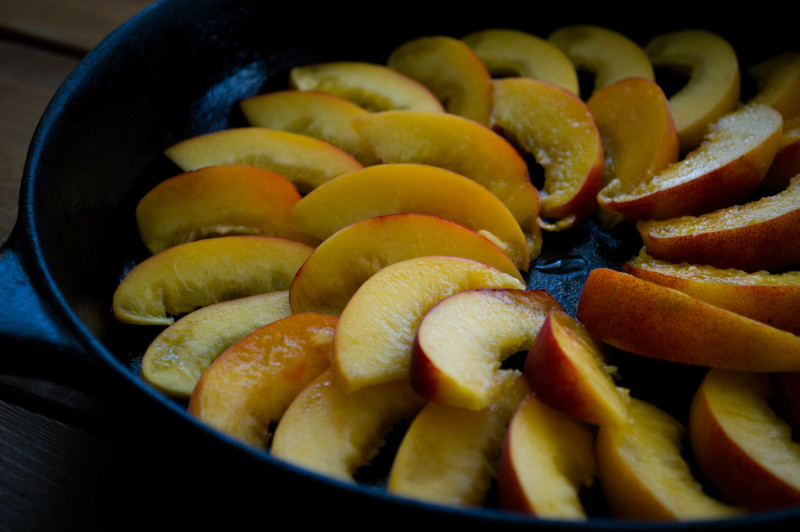 upside down peach and ginger cake gluten free vegan