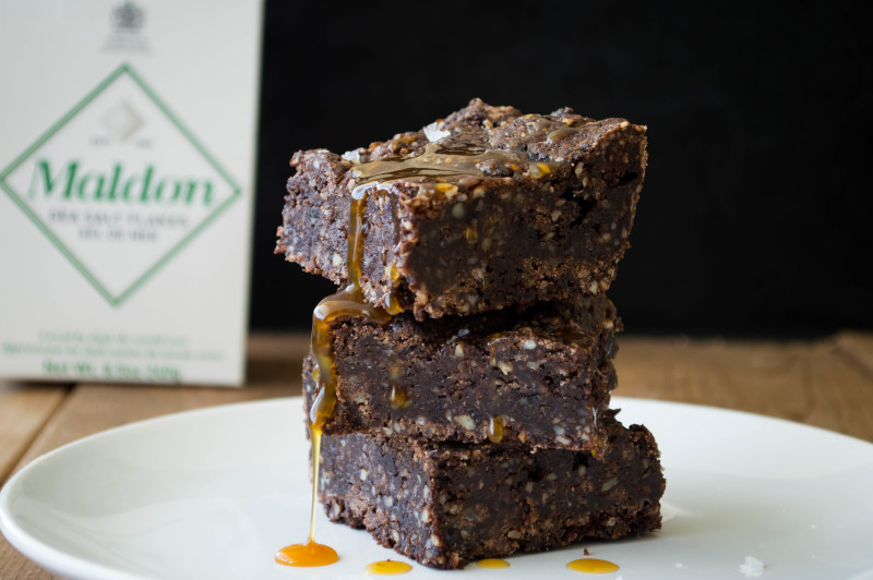 Salted Caramel Brownies from The First Mess #vegan #chocolate (1 of 1)