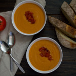 Day 16 Vegan MoFo: Creamy Roasted Tomato Soup (Nut-Free)